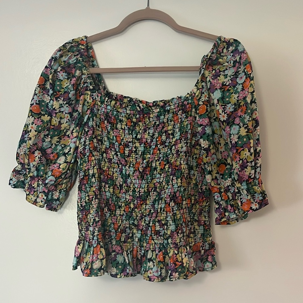 Cotton smocked top
